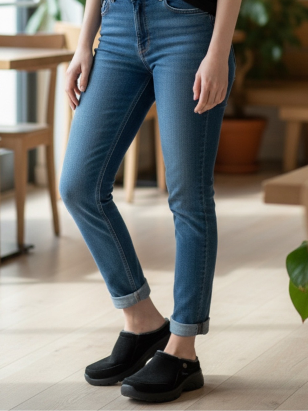 Skechers Black Casual Slip-On Mule